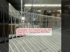 Aanpasbare 2,2 mm doorsnede wasdraad hanger voor de stomerij 18 inch/46cm hanger grootte